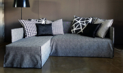 Угловой диван-кровать MERLIN Modern (Обивка Linino 124)