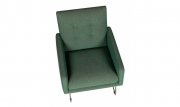 кресло MAX в зеленой ткани
