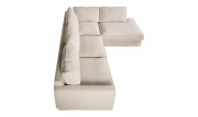 Угловой диван MALTE молочного цвета