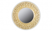 Зеркало CORAL (round gold)