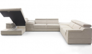 Угловой тканевый диван-кровать Luciano
