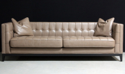 Трехместный кожаный диван BOND Modern