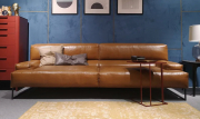 Трехместный кожаный диван QUADRO Modern