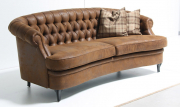 Двухместный кожаный диван MIO Classic