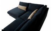 Черный угловой диван BRANDON