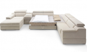 Угловой тканевый диван-кровать Luciano