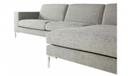 Угловой диван серый DOMINO