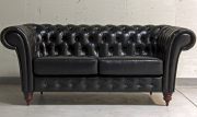 Двухместный кожаный диван SHERATON Classic