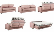Розовый диван-кровать LUKAS