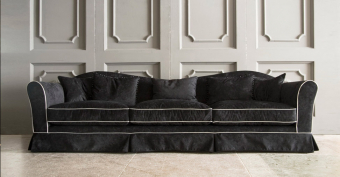 Трехместный тканевый диван MONET Classic
