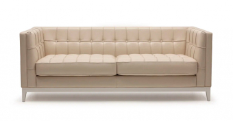 Двухместный кожаный диван BOND Modern