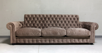 Трехместный тканевый диван CHESTER Classic (Высокая спинка)