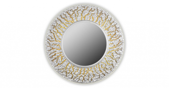 Зеркало CORAL (round silver)