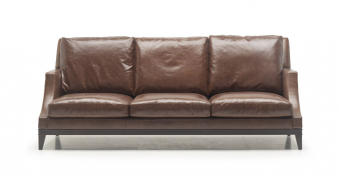 Трехместный кожаный диван MANHATTAN Modern