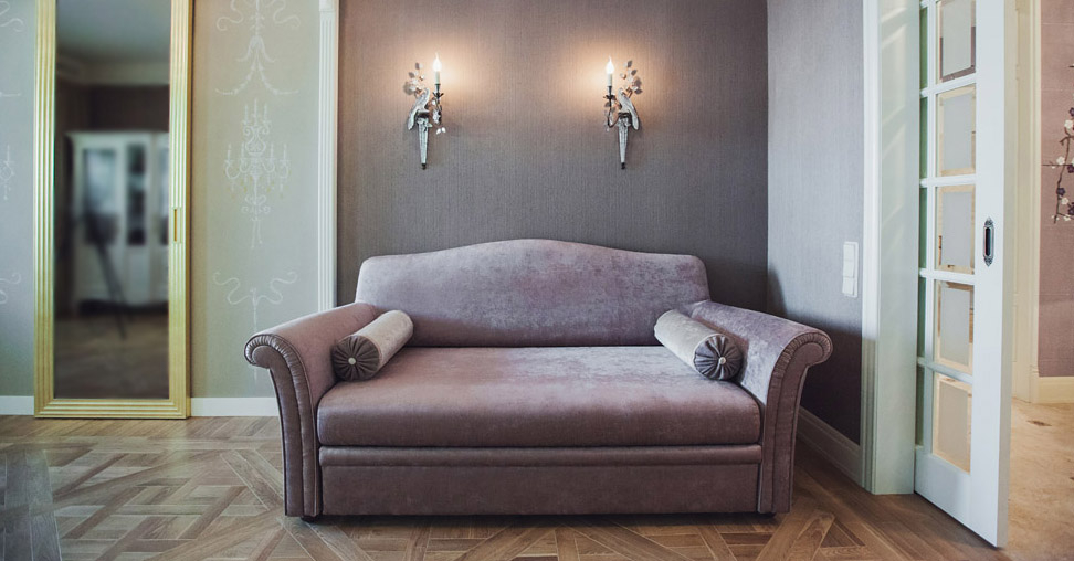 Двухместный тканевый диван Luxury m-02 Classic