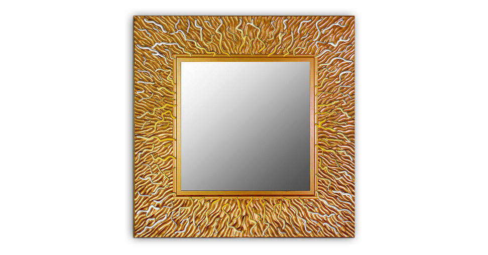 Зеркало CORAL (square bronze)