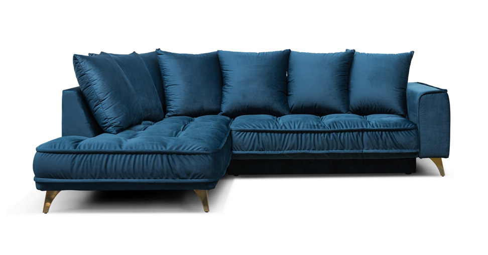 Угловой тканевый диван-кровать BELAVIO 3