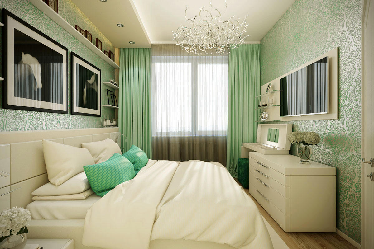Маленькая спальня красивый дизайн