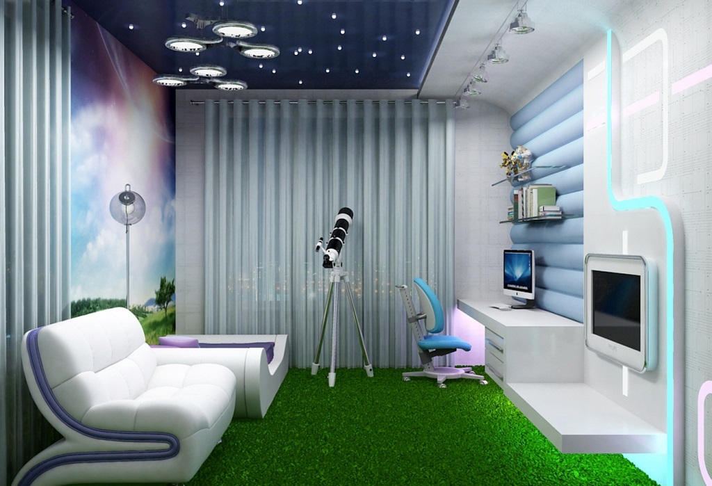 Children's room in high-tech style